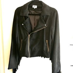 Mumu black Fringe jacket